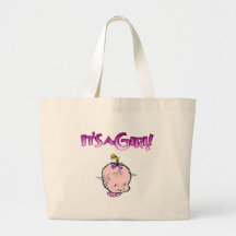C'est une fille (le visage de bébé) sac en toile