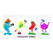 Ceviche-PERU Gepersonaliseerde Fotokaarten
