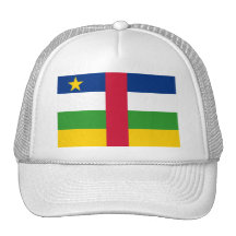 CF de drapeau de la république centrafricaine Casquettes