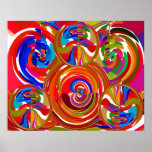 Chakra intemporel - mandala V9 de méditation de yo Affiches