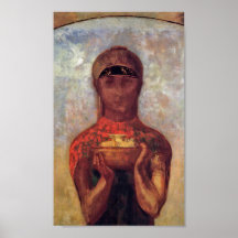 Chalice of Mystery - Odilon Redon - Spiritual Art Posters