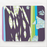 Chambre et motif organique tapis de souris