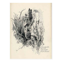 Chambre hantée cartes postales