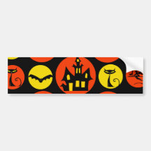 Chambre hantée de motif de point de polka de Hallo Autocollant Pour Voiture
