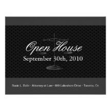Chambre ouverte de cabinet juridique invitation personnalisable