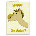 Chameau mignon de bande dessinée. Anniversaire Carte De Vœux