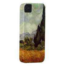 Champ de blé avec des cyprès par Vincent van Gogh Coque iPhone 4 Case-Mate