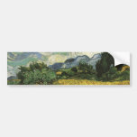 Champ de blé avec des cyprès, Vincent van Gogh Autocollants Pour Voiture