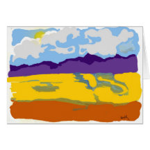 Champ de blé cartes de vœux