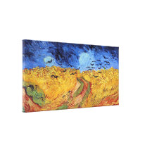 Champ de blé de Van Gogh avec des corneilles Impression Sur Toile