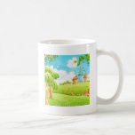 champ de vert tasse à café