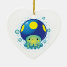 Champignon de poulpe de Kawaii Ornements De Noël