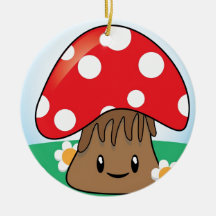 Champignon mignon décoration de noël