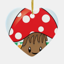 Champignon mignon ornements