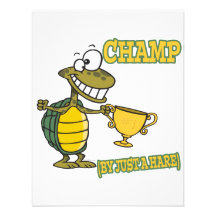 champion de tortue par juste un calembour de fable cartons d'invitation