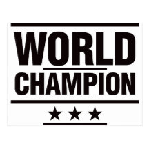 Champion du monde cartes postales