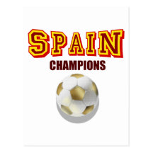 Champions 2010 du monde de l'Espagne Carte Postale