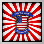 Champions de guerre mondiale des Etats-Unis Poster