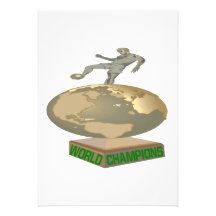 Champions du monde cartons d'invitation