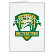Champions du monde de l'Australie de boule de rugb Cartes