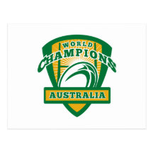 Champions du monde de l'Australie de boule de rugb Cartes Postales