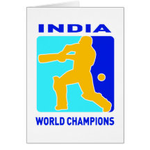 champions du monde de l'Inde de cricket Cartes