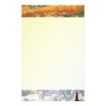 champs de blé avec des cyprès, Van Gogh Papier À Lettre Personnalisable