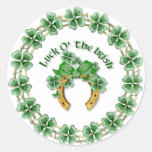 Chance O l'Irlandais Adhésif Rond