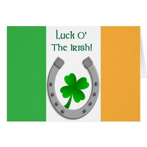 Chance O l'Irlandais Cartes De Vœux
