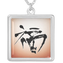 Chanceux, collier de pictogramme de kanji