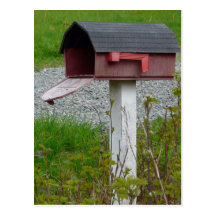 Changement d'adresse la boîte aux lettres rurale d carte postale