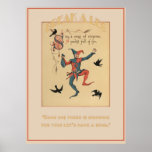 Chantez une chanson de copie de bonne chance de pi posters