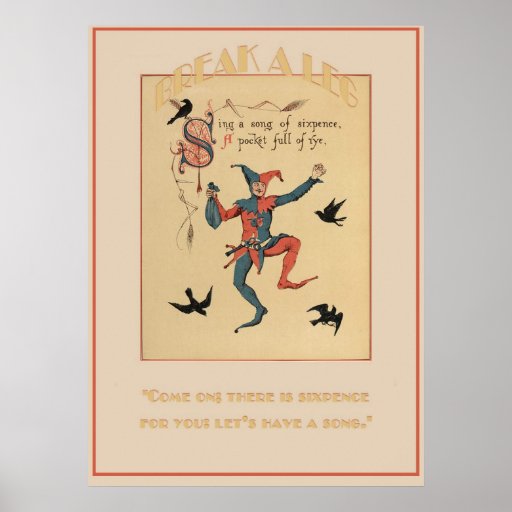 Chantez une chanson de copie de bonne chance de pi posters