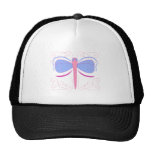 Chapeau assez bleu et magenta de libellule casquettes de camionneur