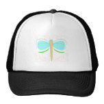 Chapeau assez cyan et vert de libellule casquettes