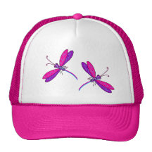 Chapeau au néon de libellule casquette de camionneur