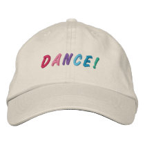 Chapeau brodé multicolore 2 de danse