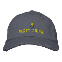 Chapeau brodé par fêtard