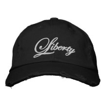 Chapeau brodé par liberté