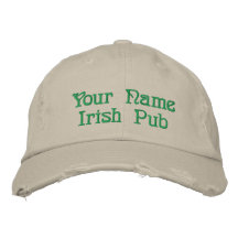 Chapeau brodé par Pub irlandais