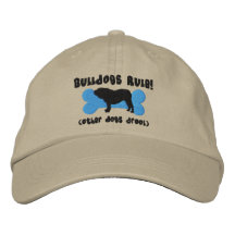 Chapeau brodé par règle de bouledogues (bouledogue