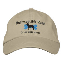 Chapeau brodé par règle de Bullmastiffs