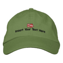 Chapeau brodé par retraite faite sur commande