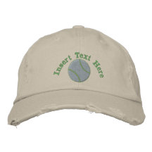 Chapeau brodé par tennis
