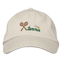 Chapeau brodé par tennis fait sur commande