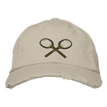Chapeau brodé par tennis fait sur commande
