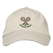 Chapeau brodé par tennis fait sur commande