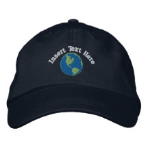 Chapeau brodé par terre faite sur commande