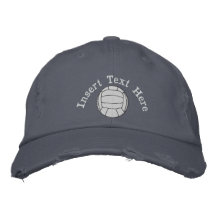 Chapeau brodé par volleyball