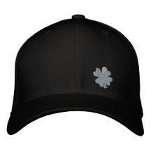 Chapeau celtique de FlexFit de "trèfle" de recherc Casquettes Brodées